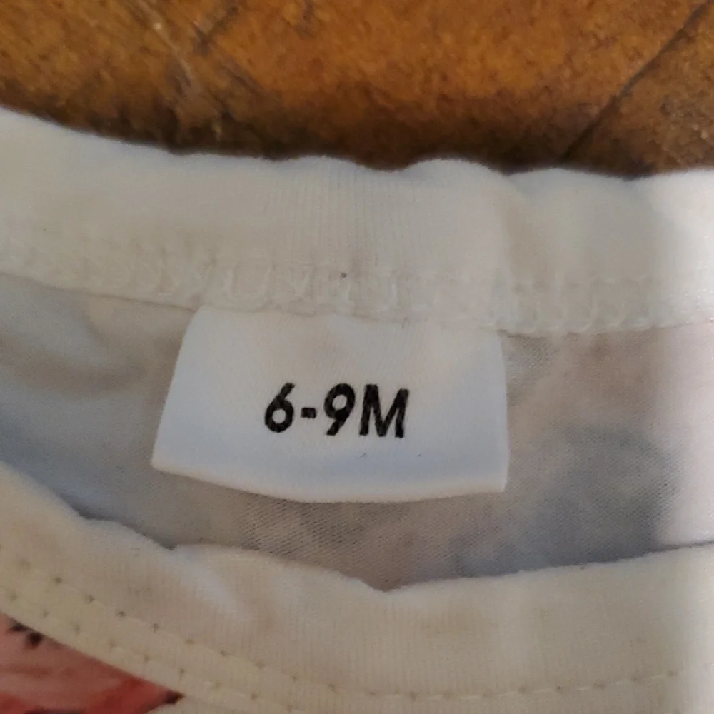 SHEIN White Bodysuit with Red and Blue Chicken Print